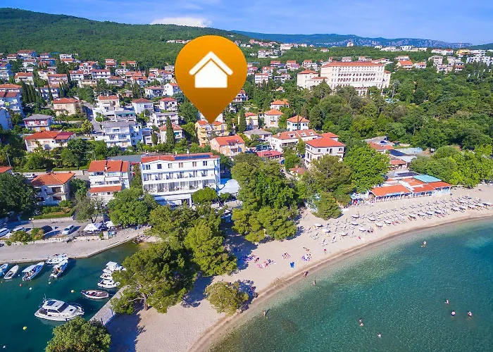 Romantisches Studio-apartment Nur Sagenhafte 50 Meter Vom Sandstrand Entfernt Crikvenica